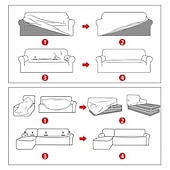 preiswerte Sofabezug-Stretch-Sofabezüge, burgunderfarben, Sofabezug für Hunde und Haustiere, Schonbezüge im Landhausstil für Zweisitzer, L-Form, 3-Sitzer, U-Form, Sessel, waschbarer Sofaschutz, weich und strapazierfähig
