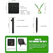 olcso Napelemes-Napelemes Kolibri Fényfüzér 5m 20LED Kültéri Vízálló Tündér Fények Kerti Esküvői Parti Kerti Fa Erkély Táj Díszítés