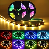 cheap Remote Control-USB 5M RGB LED Strip Light with 24 Keys Remote Control Back Light 5050 SMD RGBIC LED Strip Light for Bedroom Home TV Back Light DIY Decor