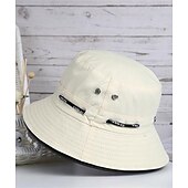 preiswerte Herrenhüte-Herren Sonnenhut Angelhut Unisex Boonie Hut Wanderhut schwarz Wein Polyester Reise Strand Outdoor Urlaub schlicht UV Sonnenschutz Sonnencreme faltbar