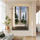 economico Stampe paesaggi-Paesaggio da parete su tela la finestra arte moderna paesaggio decorazione della casa arredamento tela arrotolata senza cornice senza cornice