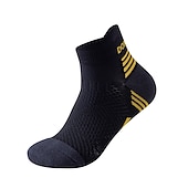 abordables calcetines de hombre-Hombre 1 Par Calcetín Calcetas Calcetines Antideslizantes Calcetines para correr Negro Azul Marino Color Rayas Primavera, Otoño, Invierno, Verano