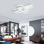 cheap Dimmable Ceiling Lights-Ceiling Lights 4-Light 90 cm Dimmable Cluster Design Ceiling Lights Aluminum Silica gel Artistic Style Modern Style Novelty Painted Finishes Black/White/Gold 110-240V