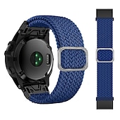 abordables Bracelets de montre Garmin-Bracelet nylon tressé 22mm 26mm pour Garmin Fenix 7 7X 6 6X Pro Epix Pro 47mm 51mm Instinct 2X Approach S70 S62 S60 Forerunner 955 945 Marq