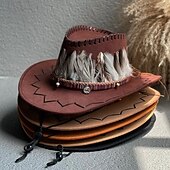 levne Divoký západ-18. století 19. století stát Texas Kovbojský klobouk Západní kovboj americký Pánské Dámské loučení se svobodou nevěsty Dospělé Klobouk