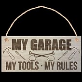 cheap Wood Wall Signs-Tool Room Decorations Wall Art: Add a Touch of Fun to Your Garage with This Wall Decor Sign!