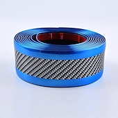 cheap Decoration Strips-3Pcs Car Threshold Anti-stepping/Scratching Door Decor Bump Sticker Blue 1 Meter