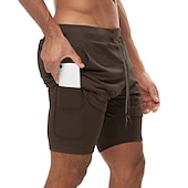 cheap Mens Active Shorts-Men&#039;s Athletic Shorts Running Shorts Casual Shorts With Compression Liner with Towel Loop Plain Camouflage Comfort Breathable Outdoor Daily Going out Fashion Casual 1 2