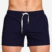 cheap Men&#039;s Swimming Shorts-Men&#039;s Swimwear Swim Shorts Swim Trunks Boxer Swim Shorts Shorts Plain Comfort Breathable Outdoor Daily Going out Sports Hawaiian White Pink