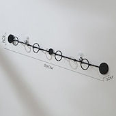 cheap Metal Wall Decor-1pc Punch-free Entry Doorway Key Hook, Wall Mounted Coat Hook, Metal Coat Rack For Clothes Hat Key Towel And Bag