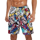 abordables maillot de bain boxer homme-maillot de bain pour hommes short de plage à séchage rapide cordon de serrage léger avec taille et poches élastiques