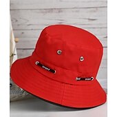 preiswerte Herrenhüte-Herren Sonnenhut Angelhut Unisex Boonie Hut Wanderhut schwarz Wein Polyester Reise Strand Outdoor Urlaub schlicht UV Sonnenschutz Sonnencreme faltbar