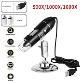 cheap Microscopes &amp; Endoscopes-500X 1000X 1600X Digital Microscope Camera 3in1 Type-C USB Portable Electronic Microscope For Soldering LED Magnifier For Cell Phone Repair
