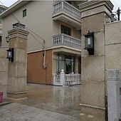 Χαμηλού Κόστους εξωτερικά φώτα τοίχου-φωτιστικά εξωτερικού χώρου βάση τοίχου αλουμίνιο αδιάβροχο ip65 εξωτερικό φανάρι τοίχου 30w αντισκωριακό εξωτερικό μαύρο απλίκα τοίχου φώτα βεράντας για γκαράζ σπιτιού, πόρτα ζεστό λευκό 85-265v
