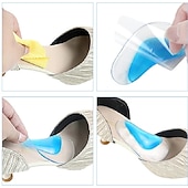 رخيصةأون الرعاية الشخصية والصحة-2 قطعة / زوج المهنية قوس دعم تقويم العظام نعل القدم لوحة مصحح القدم المسطحة حذاء وسادة العناية بالقدم إدراج النعال هلام السيليكون