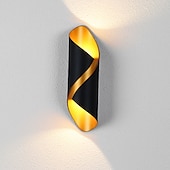 رخيصةأون مصابيح الحائط الخارجية-مصباح حائط LED خارجي 10 وات 800 لومن ألومنيوم خارجي IP65 مقاوم للماء مصباح غسالة حائط الحديقة ، شمعدان حائط ديكور للشرفة ac85-265v 3000k 6000k أسود / أبيض