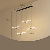 tanie Światła wiszące-lampy wiszące led kuchnia możliwość ściemniania oświetlenie akrylowe 40cm 1/3/4-światło nowoczesny dom wiejski przedpokój przedpokój oprawy oświetleniowe sufit wiszący kula ziemska nad stołem 110-240v