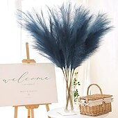 cheap Artificial Plants &amp; Flowers-5pcs Wedding Mini Pampas Reed Grass INS Wind Simulated Flower Factory Home Decoration Wholesale Artificial Flowers