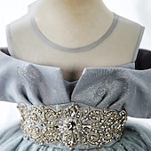 preiswerte Partykleider-kinderkleidung Mädchen Party Kleid Feste Farbe Kurzarm Leistung Hochzeit Gitter Puffärmel Prinzessin Süß Gitter Mitte der Wade Etuikleid Tüll-Kleid Blumenmädchenkleid Sommer Frühling Herbst 2-12 Jahre
