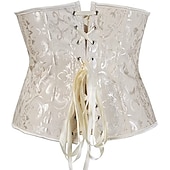 economico Rococò-Rococò Punk &amp; Gotico Medievale Biancheria intima Sottobusto Bustino 14 ossa di plastica Costume Per donna Matrimonio Ospite di nozze Adulti Corsetto