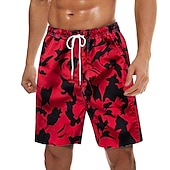 abordables maillot de bain boxer homme-maillot de bain pour hommes short de plage à séchage rapide cordon de serrage léger avec taille et poches élastiques