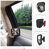economico Ornamenti e pendenti per auto-Specchietto retrovisore regolabile per auto 1pc - tieni d&#039;occhio il tuo piccolo mentre guidi!