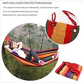 economico Mobili da campeggio-amaca da campeggio da giardino all&#039;aperto con cinghie per alberi da appendere, amaca resistente che può contenere fino a 450 libbre, amaca portatile con borsa da viaggio perfetta per il campeggio nel cortile esterno/interno