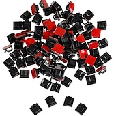 cheap Cable Organizer-50 PCS Adhesive Cable Clips Upgraded Wall Wire Clips for Cable Management Strong Cord Clips Wire Holders for The Wall Under Desk
