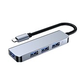Недорогие USB-концентраторы-док-станция usb type c usb c hub 3.0 адаптер 8 в 1 hdmi устройство чтения карт памяти sd/tf для macbook air ipad периферийные устройства для портативных компьютеров