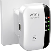 economico Router wireless-1pc wifi extender wifi range extender, ripetitore internet wireless, ripetitore di segnale fino a 2640sq. ft e 25 dispositivi, amplificatore a lungo raggio con porta Ethernet, configurazione a 1 tocco, punto di accesso