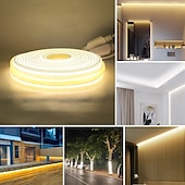 economico Strisce luminose COB-luce di striscia led cob 288leds/m 220v spina ue ra 90 alta luminosità 3000k 4000k 6000k nastro led flessibile per camera da letto cucina waterpr