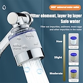 baratos Torneiras de Lavatório de Casa de Banho-Extensor de torneira de 1080 graus com 2 modos, torneira de braço mecânico universal, aerador de respingos, bocal de filtro de torneira de cozinha, borbulhador, banheiro, cozinha, acessório de