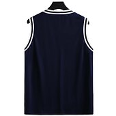 cheap Tank Tops-Men's Tank Top Vest Top Undershirt Sleeveless Shirt Sleeveless Crewneck Summer Color Block Fashion Daily Sport Vacation Sports &amp; Outdoor Going out Black Yellow Red Top Tee for Men