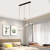 tanie Światła wiszące-lampy wiszące led kuchnia możliwość ściemniania oświetlenie akrylowe 40cm 1/3/4-światło nowoczesny dom wiejski przedpokój przedpokój oprawy oświetleniowe sufit wiszący kula ziemska nad stołem 110-240v