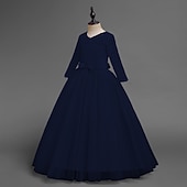 cheap Flower Girl's Dresses-Kids Girls' Flower Girl Dress Dress Half Sleeve Wedding Party Lace up Mesh Elegant Vintage Maxi Swing Dress A Line Dress Spring Fall 3-12 Years White Light Green Pink