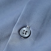 ieftine cămăși pentru bărbați fără călcat-Bărbați Cămașă de Costum Cămașă fără călcat Culoare solidă / simplă Nuntă Birou și carieră Albastru Deschis Negru Alb Albastru Marin Închis Manșon Lung Răsfrânt Primavara vara Îmbrăcăminte