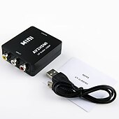 お買い得  ケーブル・ケーブルアクセサリ-rca から hdmi av から hdmi へのコンバーター 1080p ミニ rca コンポジット cvbs ビデオ オーディオ コンバーター アダプター TV/PC/ ps3/ stb/xbox vhs/vcr/ブルーレイ DVD プレーヤー用の pal/ntsc をサポート