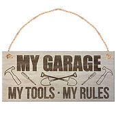 cheap Wood Wall Signs-Tool Room Decorations Wall Art: Add a Touch of Fun to Your Garage with This Wall Decor Sign!