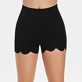abordables Culottes-Femme Mince Short Mode Court Plein Contrôle du Ventre Lifting des fesses Confort Haute élasticité Casual Quotidien Noir Blanche Beige Slim