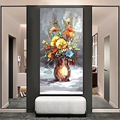 preiswerte Blumen-/Botanische Gemälde-Ölgemälde handgemachte handgemalte Wandkunst abstrakte Stillleben schöne Blume Bonsai Wohnkultur Dekor gerollte Leinwand kein Rahmen ungedehnt