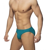 baratos Calções de Banho Masculinos-Homens Roupa de Banho Shorts de Natação Calção Resumo de natação com almofada Tecido Conforto Respirável Ao ar livre Diário Para Noite Moda Casual Preto Branco