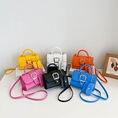 olcso Kézitáskák és bevásárlótáskák-Női Kézitáska Crossbody táska PU bőr Napi Tartós Tömör szín Fekete Fehér Sárga