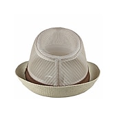 abordables Chapeaux homme-Homme Chapeau de Paille Chapeau de soleil Chapeau Tremper Chapeau Safari Chapeau de joueur Noir Marine foncé Poly coton Maille mode Décontractées Vêtements de Plein Air Vacances Sortie Plein Ecran