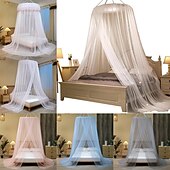 economico Baldacchini e tende da letto-Letto a baldacchino con zanzariera con piano principessa facile da installare, adatto per letti king size per adulti e bambini