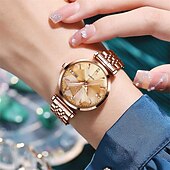 halpa Kvartsikellot-uusi olevs merkki naisten kellot valaiseva koriste kalenteri kvartsi kellot amerikkalaistyylinen timanttisarja vedenpitävä pieni vihreä kellot naisten kellot vuorovesi