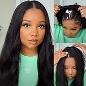 cheap Human Hair Capless Wigs-Remy Human Hair Wig Short U Part Body Wave With Bangs Natural Color Women Soft Easy dressing Machine Made Brazilian Hair Women&#039;s Natural Black #1B 8 inch 10 inch 12 inch Vacation New Year Rehearsal