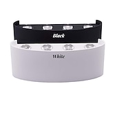 זול נורות קיר חוץ-אורות קיר חיצוניים 8w led אלומיניום מנורת קיר פמוט פנימי למעלה למטה ip65 עמיד למים לבן שחור מודרני לפטיו גינה מדרגות חדר שינה מעבר מסלול חדר אמבטיה אור