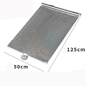preiswerte Sonnenblenden &amp; Visiere fürs Auto-Starfire Auto-Sonnenschutzvorhang hinteres Seitenfenster vorne/hinten Windschutzscheibe Sonnenschutz blinkt schwarze Abdeckung Saugnapf universelles Autozubehör