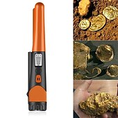 cheap Testers &amp; Detectors-Metal Detector Portable High Sensitivity Metal Detector One-Button LED Indicator Gold Detector Pointer Metal Detector with Woven Holster Bag