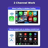 Недорогие автомобильные адаптеры-Carlinkit CPC200-2Air 2 Din Беспроводная игра Автоматическое конфигурирование Беспроводной CarPlay Беспроводная связь Android Auto для
